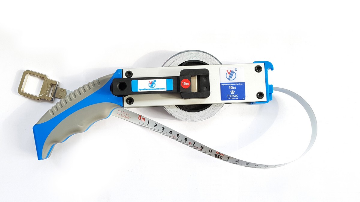 Рулетка Р10УЗК с поверкой ГОСТ 7502-98 конструкция Б1