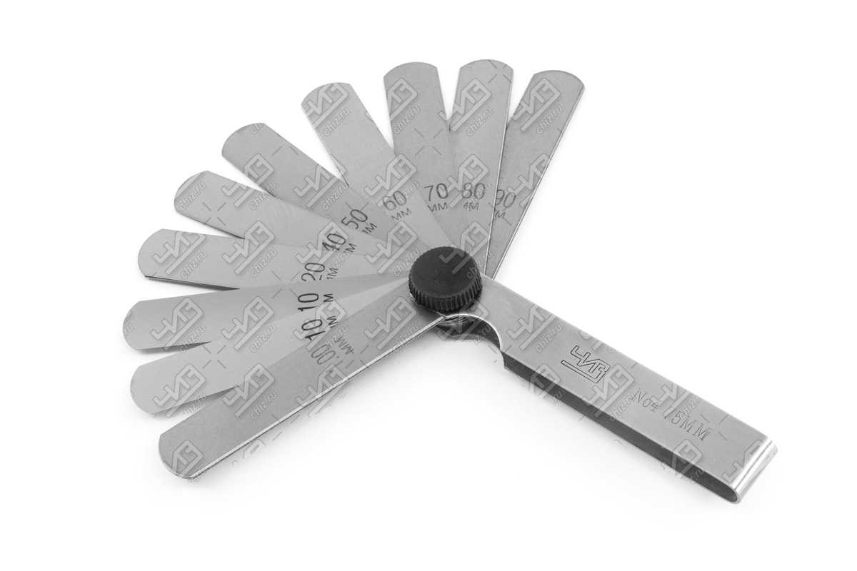 Набор щупов №4 70 мм (75 мм) 0,1-1,0 ЧИЗ1