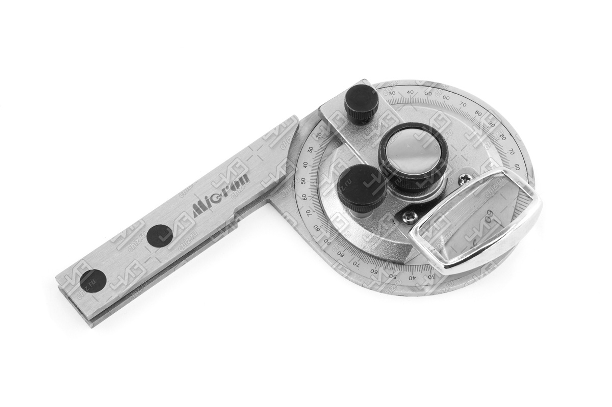 Угломер с нониусом 0-360 5' 300мм с лупой1