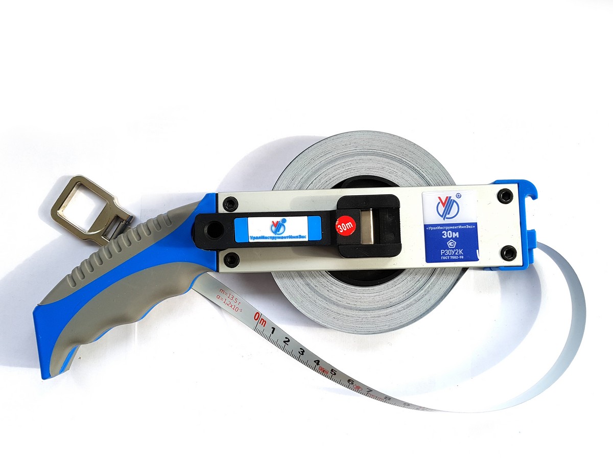 Рулетка Р30У2К с поверкой ГОСТ 7502-98 конструкция Б1