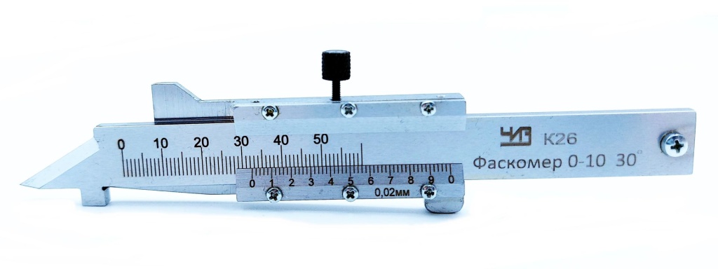 Фаскомер 30 ͦ, диапазон 0-10 цена деления 0,02мм