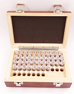 Набор гл.калибров 1,0-5,0 +/-0,001 шаг 0,1 41 шт