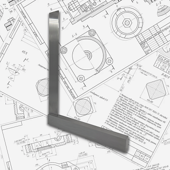 Угольник поверочный УШ 160х100 кл.1 ЧИЗ. Фото N5