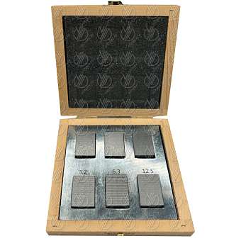 Образцы шероховатости ОШС-ФЦ (Ra12,5;Ra6,3;Ra3,2;Ra1,6;R0,8;Ra0,4) стальные ГОСТ 9378-93. Фото N3