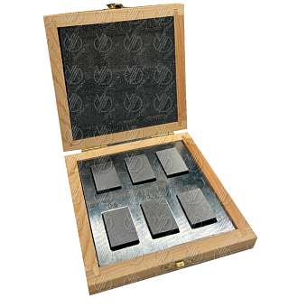 Образцы шероховатости ОШС-ШП (Ra3,2; Ra1,6; Ra0,8; Ra0,4; Ra0,2; Ra0,1) стальные ГОСТ 9378-93. Фото N2